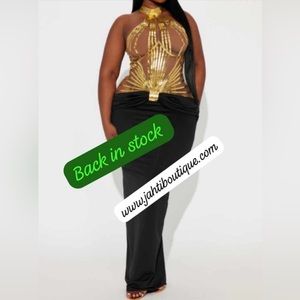 Beautiful gold and black dress